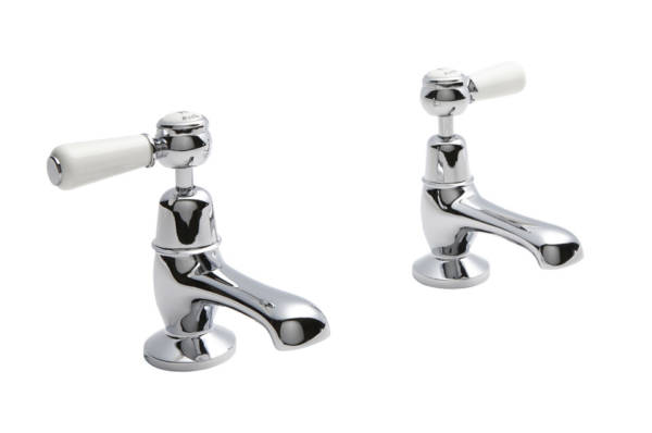 White Topaz With Lever Basin Taps