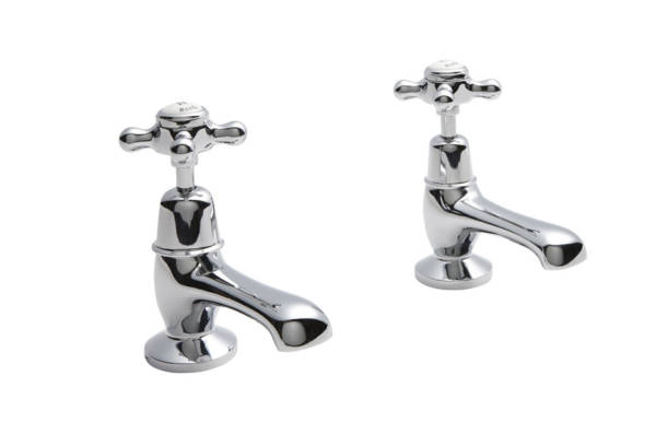 White Topaz With Crosshead Basin Taps