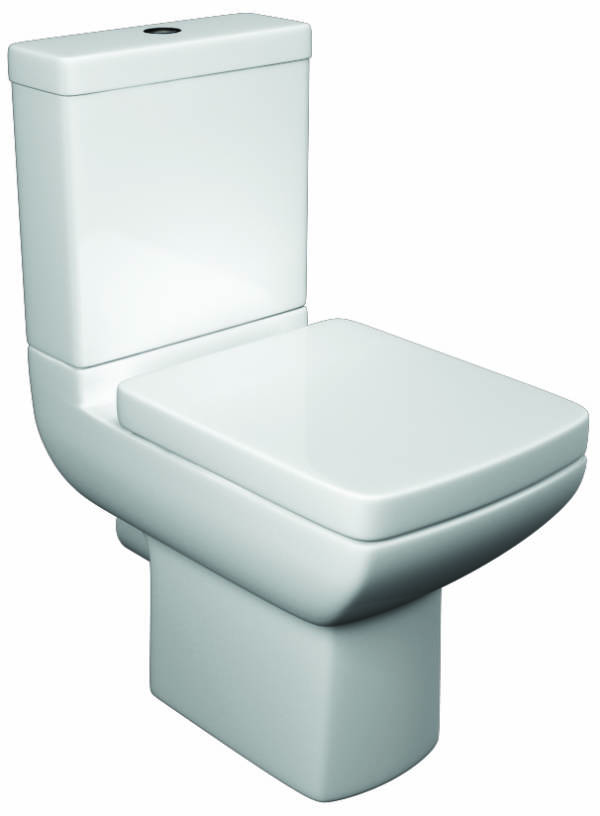 Eden Close Coupled Pan, Cistern, Fittings & Seat