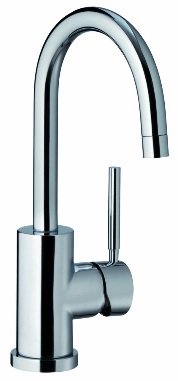 Ohio Basin Mixer Curved Spout