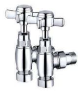 Traditional Radiator Valves (Pair) Angled