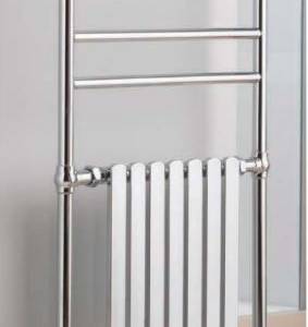 Venice Rail Chrome Rail and Radiator 1445 x 630mm