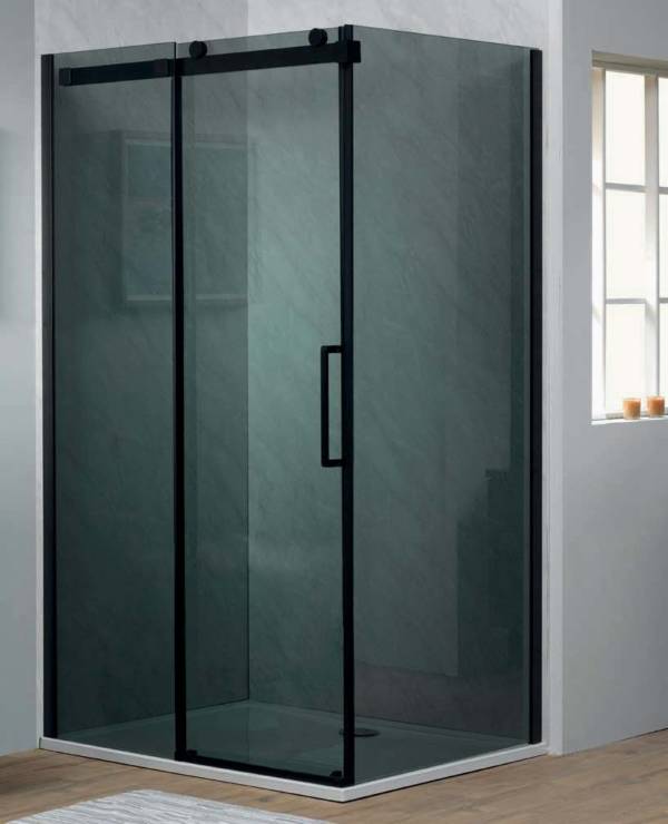 Premier Roller Sliding Door - Smoked Glass