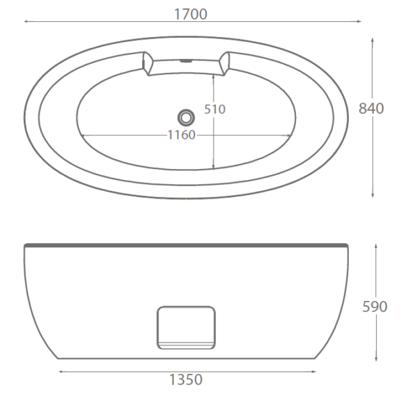 Opal Freestanding Bath - Image 3