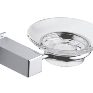 Utah Glass Soap Dish & Holder
