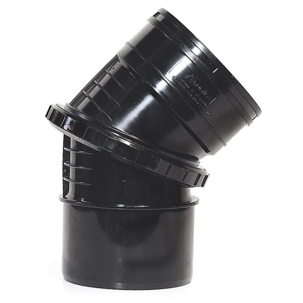 Black 110mm Solvent 0-45 Adjustable Bend