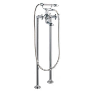 Edwardian-Bath-Shower-Mixer-with-Chrome-Tap-Legs