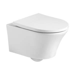 Rimini Rimless Wall-Hung Pan & Soft Close Seat