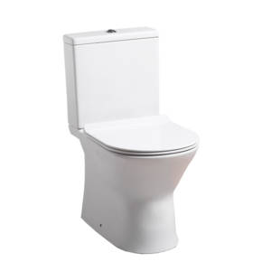 Venice Rimless Close Coupled Pan, with Closed Sides & Soft Close Seat