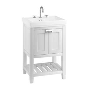 Riviera 580mm Matt White Vanity Unit