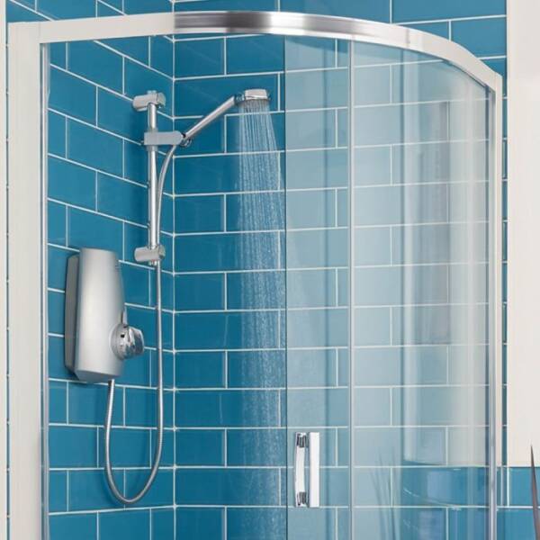 Aquastream Power Shower - Satin Chrome - Image 2