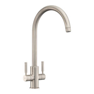 Rangemaster Intense Brushed Dual Lever Kitchen Sink Monobloc Tap