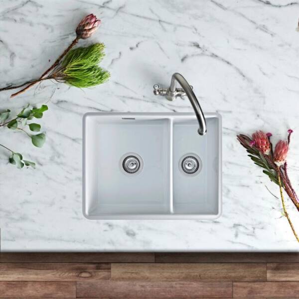 Rangemaster Rustique Fire Clay Ceramic Inset Or Undermount Single Sink - Image 4