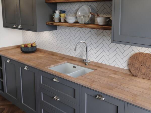 Rangemaster Rustique Fire Clay Ceramic Inset Or Undermount Single Sink - Image 3