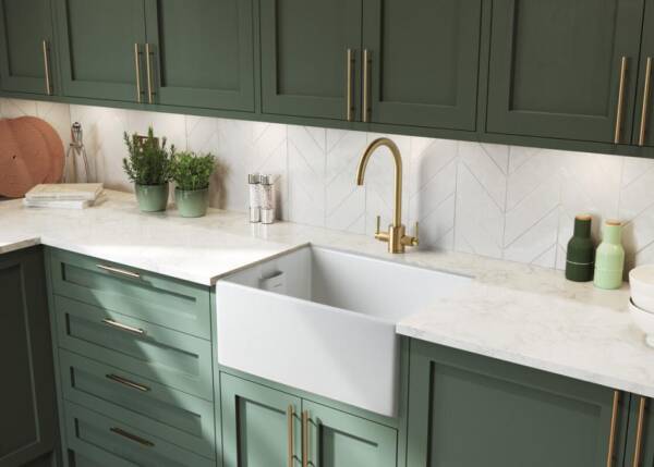 Rangemaster Grange Fire Clay Ceramic Sink White - Image 2