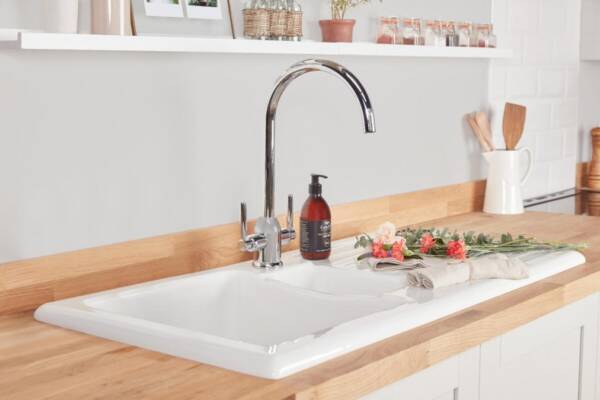 Rangemaster Rustic Fire Clay Ceramic Inset Single Sink - Image 2