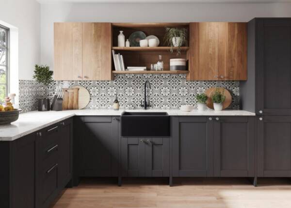 Rangemaster Grange Fire Clay Ceramic Sink Black - Image 5