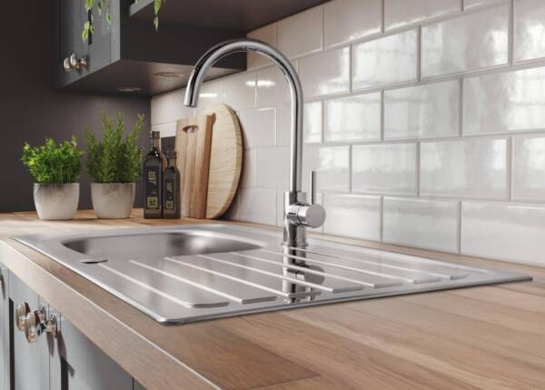 Aquaswan Single Lever Monobloc Tap Chrome - Image 2