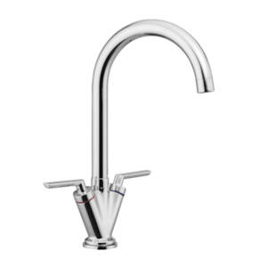 Aquatwin Dual Lever Monobloc Tap - Chrome finish