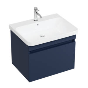 Britton Dalston 600mm Matt Blue Wall Hung Vanity Unit