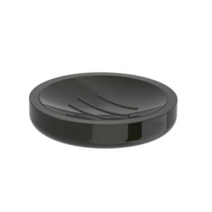 Roca Tempo Over Countertop Titanium Black Soap Dish