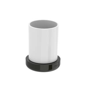 Roca Tempo Titanium Black Counter Top Glass Tumbler Holder